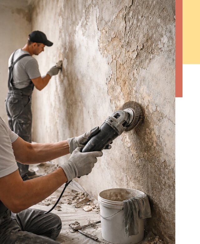 Снятие и удаление краски со стен в Шахтах от 2279 руб. — ОТДЕЛОЧНИК-Шхт