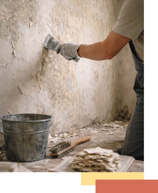 Удаление старой краски со стен в Шахтах качественно и быстро