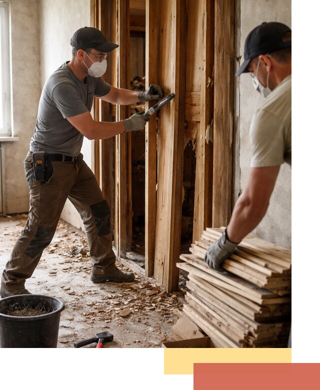 Демонтаж деревянных перегородок в Шахтах быстро и аккуратно