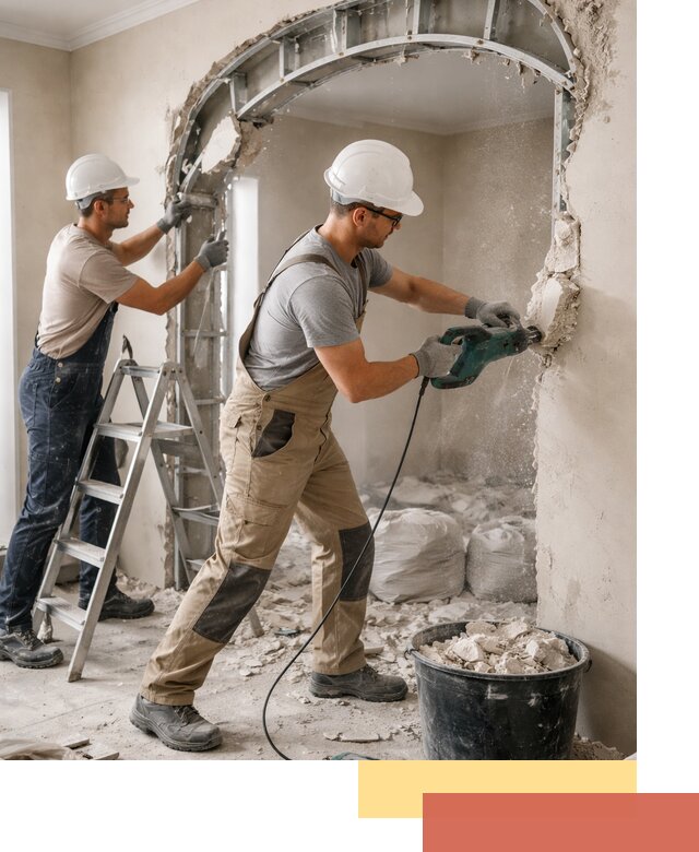 Демонтаж гипсокартонной арки в Шахтах быстро и аккуратно