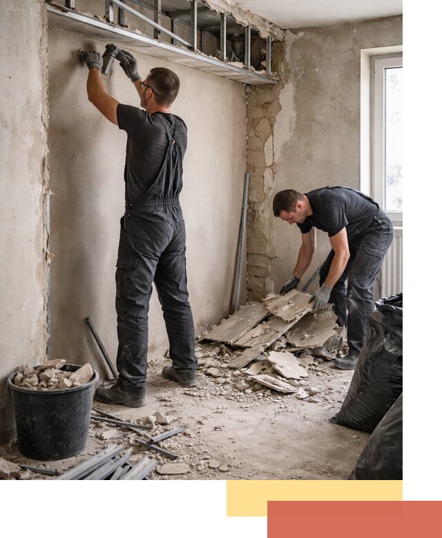 Демонтаж короба из гипсокартона в Шахтах быстро и аккуратно