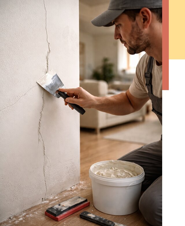 Заделка трещин и сколов в Шахтах от 2659 руб. — быстро и недорого | ОТДЕЛОЧНИК-Шхт