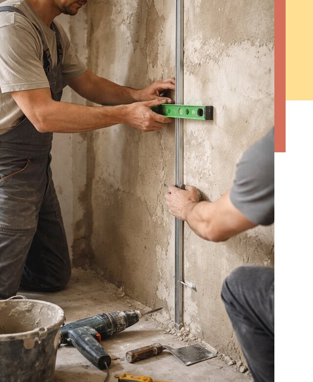 Установка штукатурных маяков в Шахтах от 7597 руб. — быстро и недорого | ОТДЕЛОЧНИК-Шхт