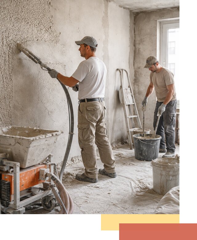 Машинная штукатурка стен в Шахтах — быстро и качественно