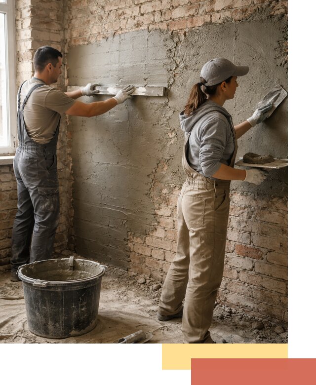 Штукатурка кирпичных стен в Шахтах — качественно и надежно