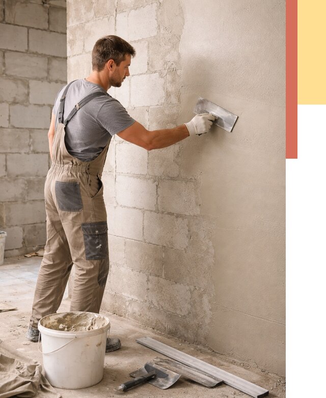 Штукатурка стен из газобетона в Шахтах от 2279 руб./м2 — быстро и недорого | ОТДЕЛОЧНИК-Шхт