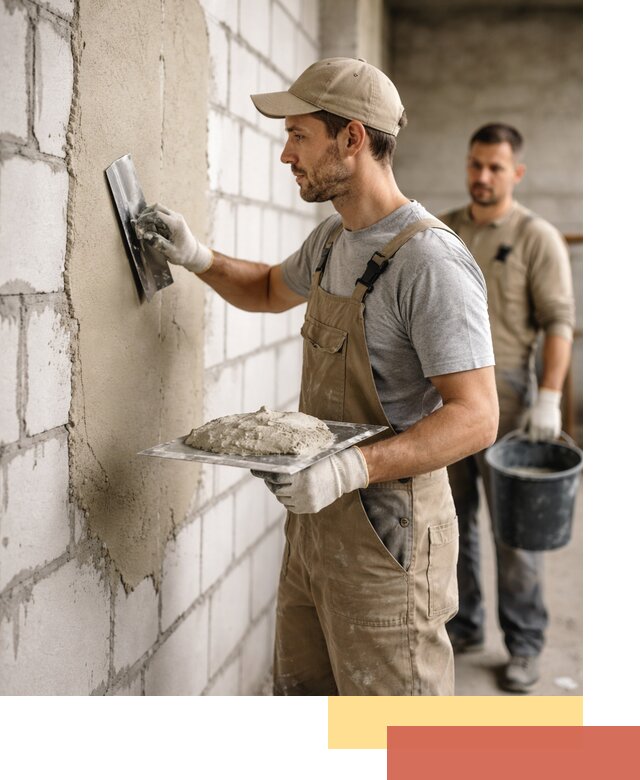 Штукатурка стен из газобетона в Шахтах под ключ