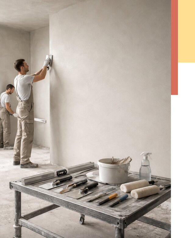 Штукатурка стен под покраску в Шахтах от 4884 руб./м² — качественно и недорого | ОТДЕЛОЧНИК-Шхт