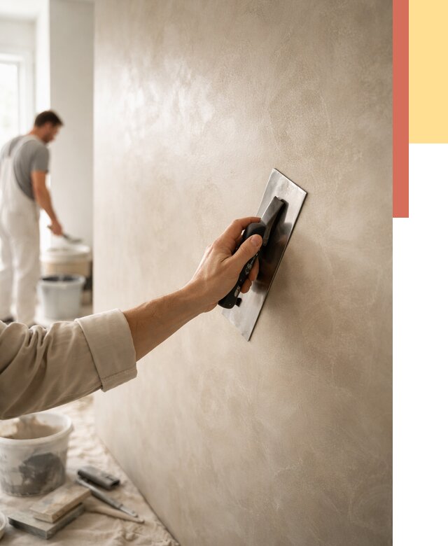 Венецианская штукатурка в Шахтах от 3799 руб/м² — нанесение стен под ключ | ОТДЕЛОЧНИК-Шхт