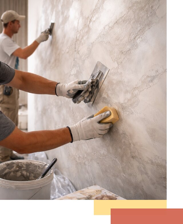 Декоративная штукатурка под мрамор в Шахтах для стен и потолков