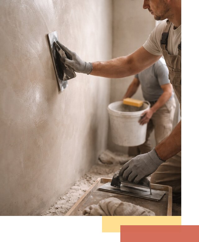 Нанесение марокканской штукатурки таделакт в Шахтах