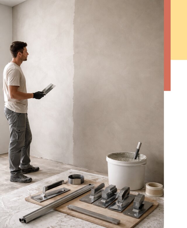 Нанесение микроцемента на стены в Шахтах от 3473 руб./м2 под ключ | ОТДЕЛОЧНИК-Шхт