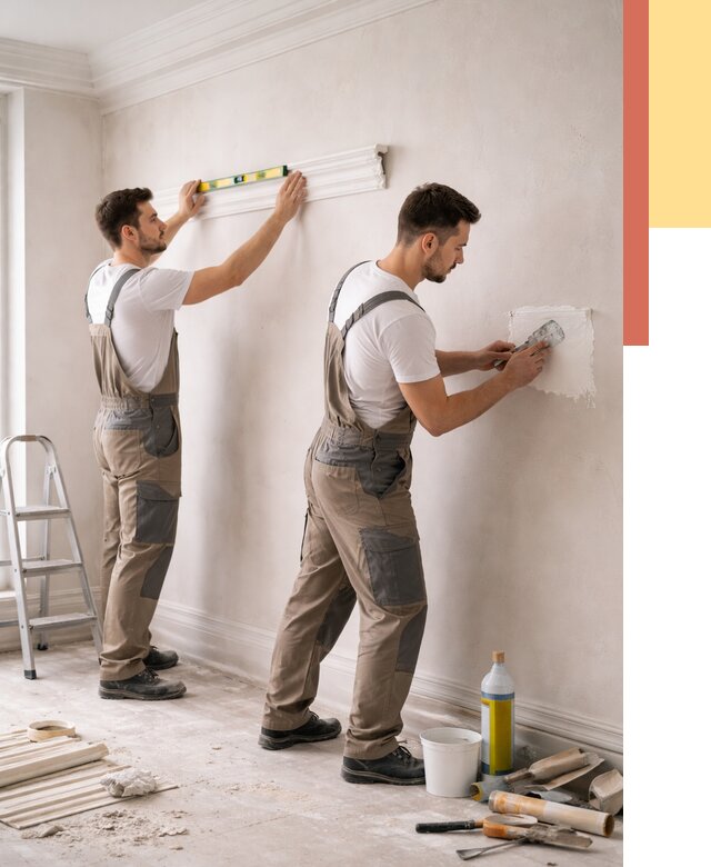 Монтаж лепнины на стены в Шахтах от 4884 руб. — недорого, быстро | ОТДЕЛОЧНИК-Шхт