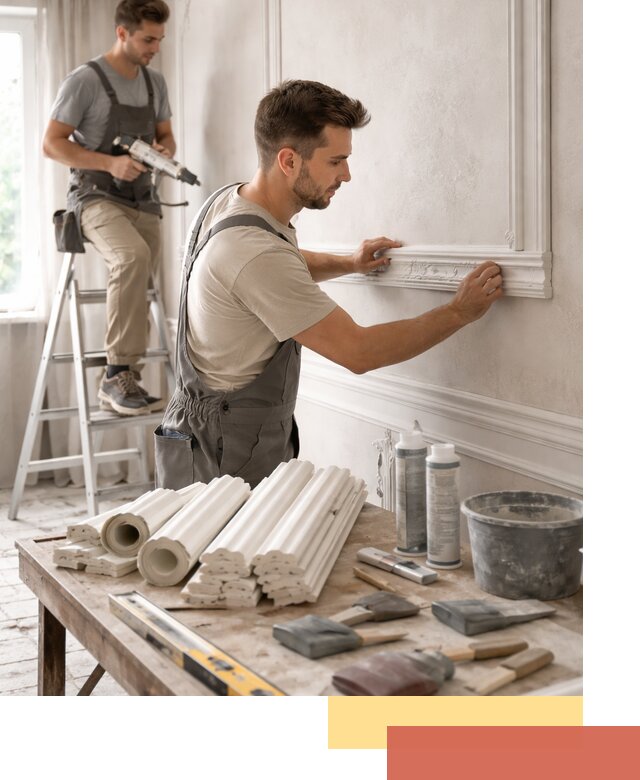 Монтаж лепнины на стены в Шахтах профессионально и качественно