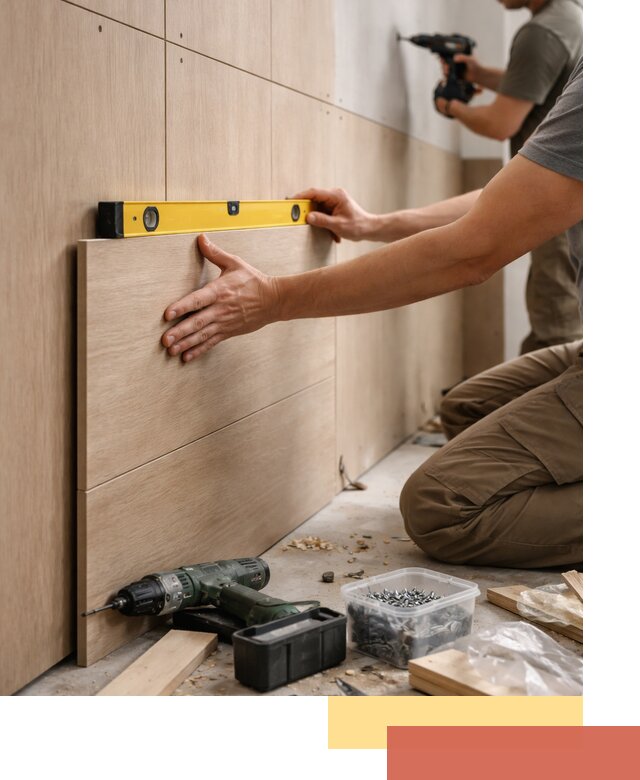 Профессиональный монтаж МДФ панелей на стены в Шахтах