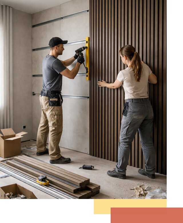 Монтаж реечных панелей на стены в Шахтах