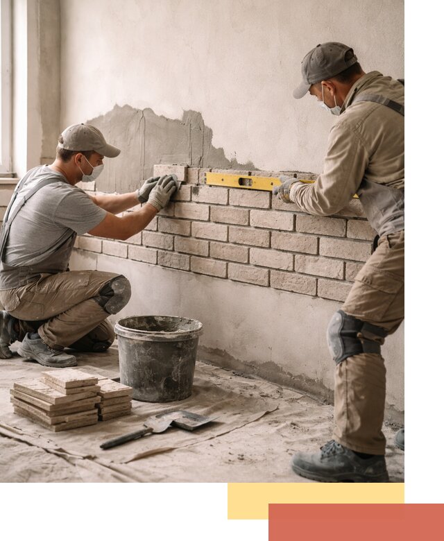 Монтаж декоративного кирпича профессионально в Шахтах