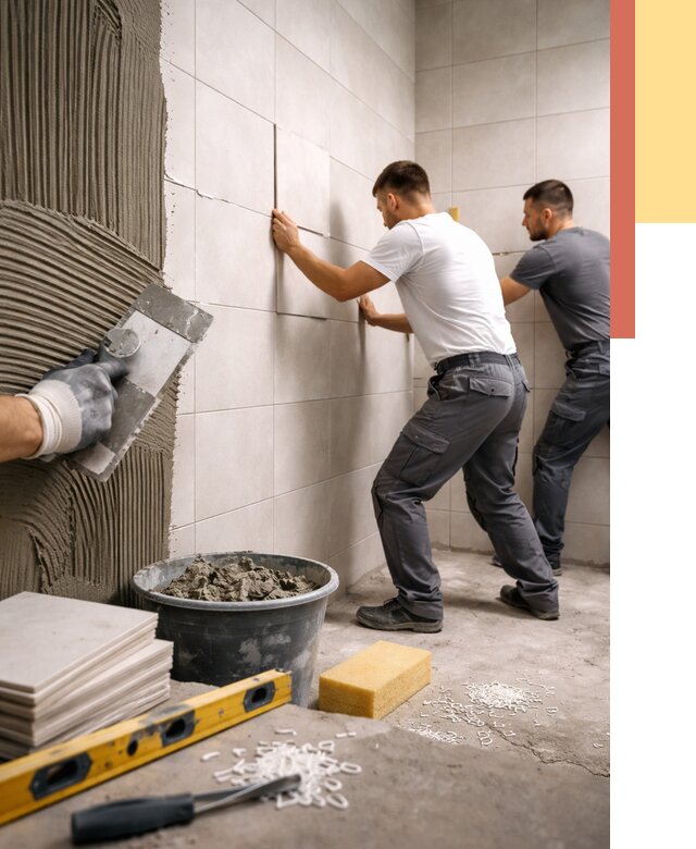 Укладка плитки на стены в Шахтах от 923 руб. — качественно и недорого | ОТДЕЛОЧНИК-Шхт