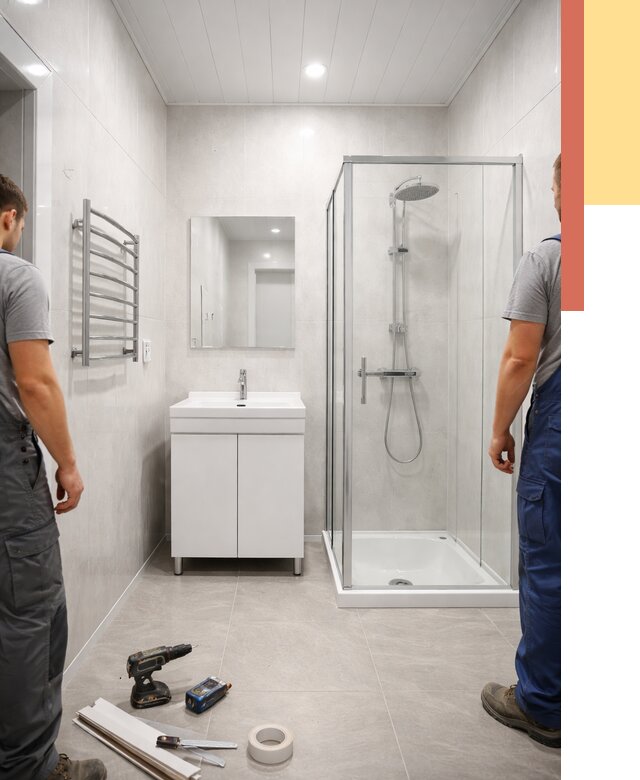 Отделка ванной комнаты панелями ПВХ в Шахтах от 4884 руб. за м2 | ОТДЕЛОЧНИК-Шхт