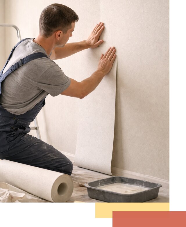 Поклейка флизелиновых обоев в Шахтах качественно и быстро