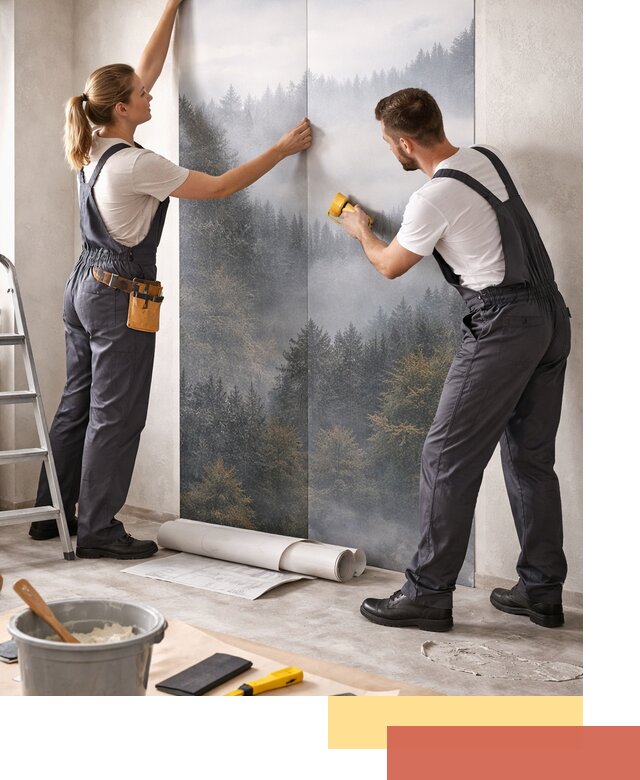 Поклейка фотообоев профессионально в Шахтах под ключ