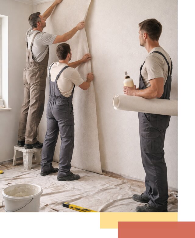 Оклейка стен обоями в Шахтах — качественно и профессионально