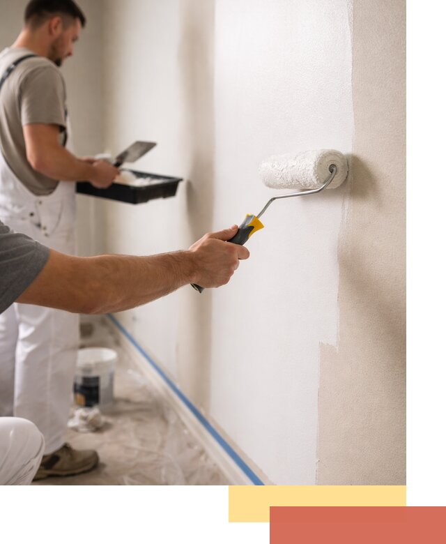 Покраска стен акриловой краской профессионально в Шахтах