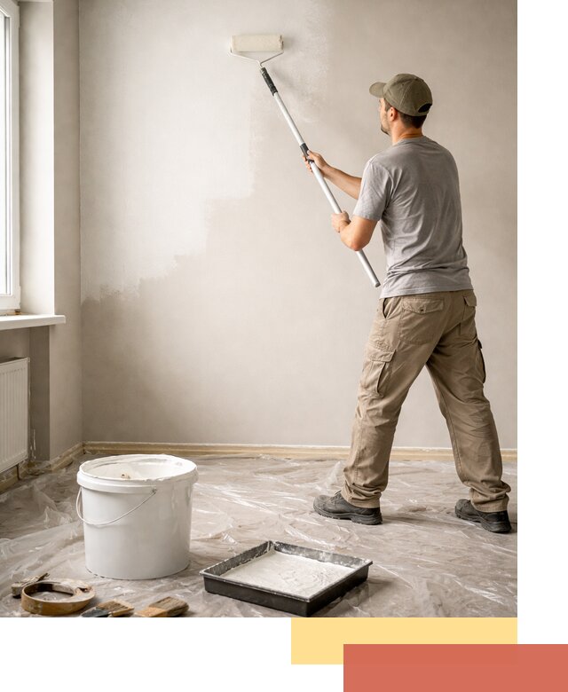 Покраска стен латексной краской в Шахтах качественно и быстро