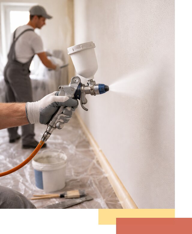 Покраска стен краскопультом в Шахтах быстро и качественно