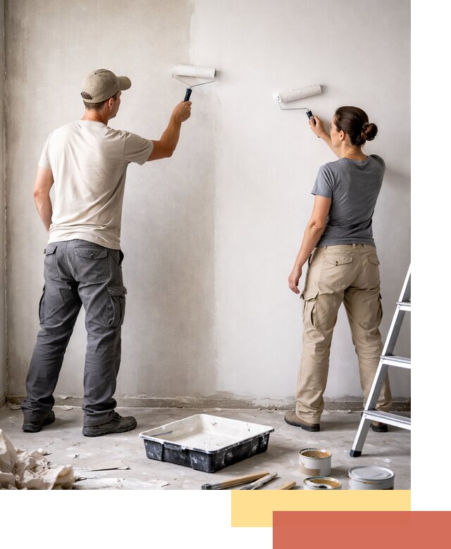 Окраска стен по стеклохолсту в Шахтах качественно и долговечно