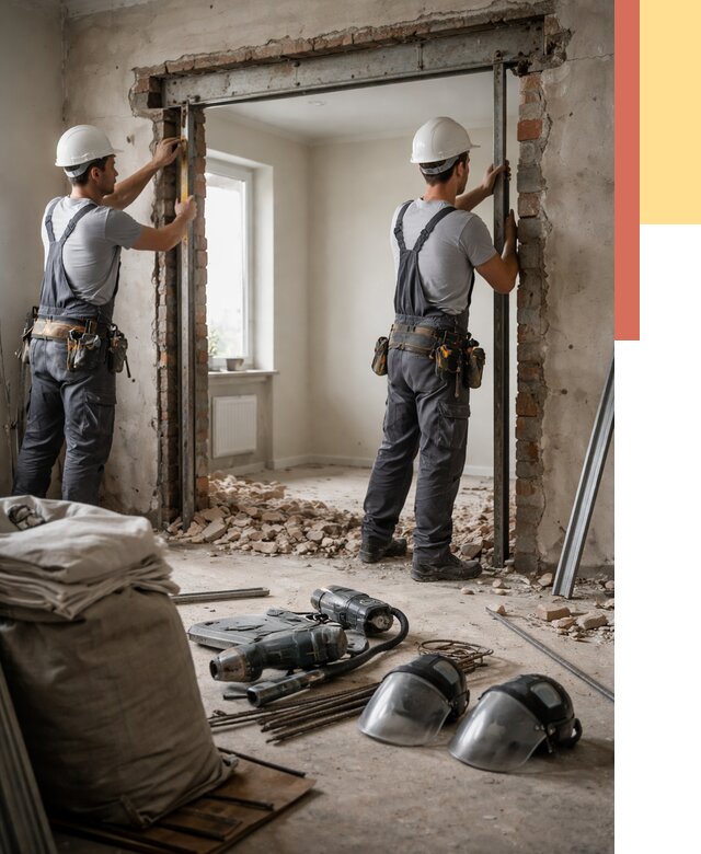 Расширение дверного проема в Шахтах от 13566 руб. под ключ | ОТДЕЛОЧНИК-Шхт