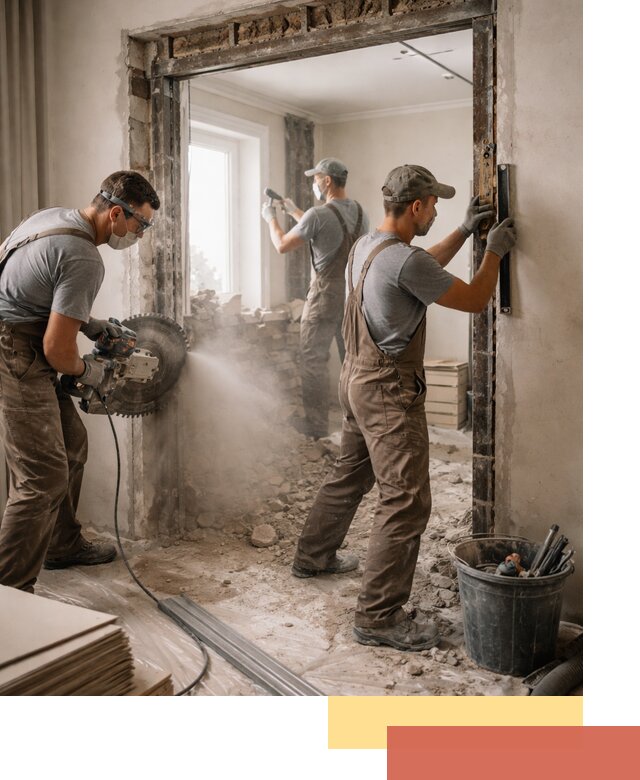 Расширение дверного проема под установку новой двери в Шахтах