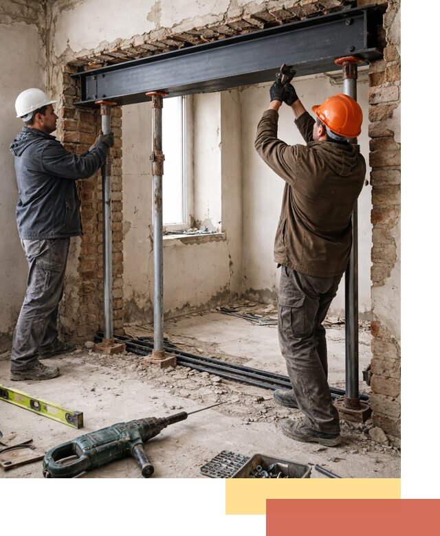 Усиление проема в стене в Шахтах для расширения и безопасности