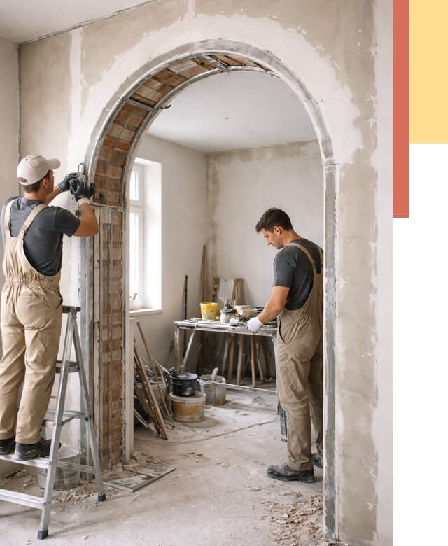 Устройство арочного проема в Шахтах от 10310 руб. под ключ — быстро и недорого | ОТДЕЛОЧНИК-Шхт