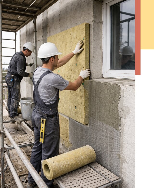 Утепление стен в Шахтах от 4667 руб. под ключ — быстро и недорого | ОТДЕЛОЧНИК-Шхт