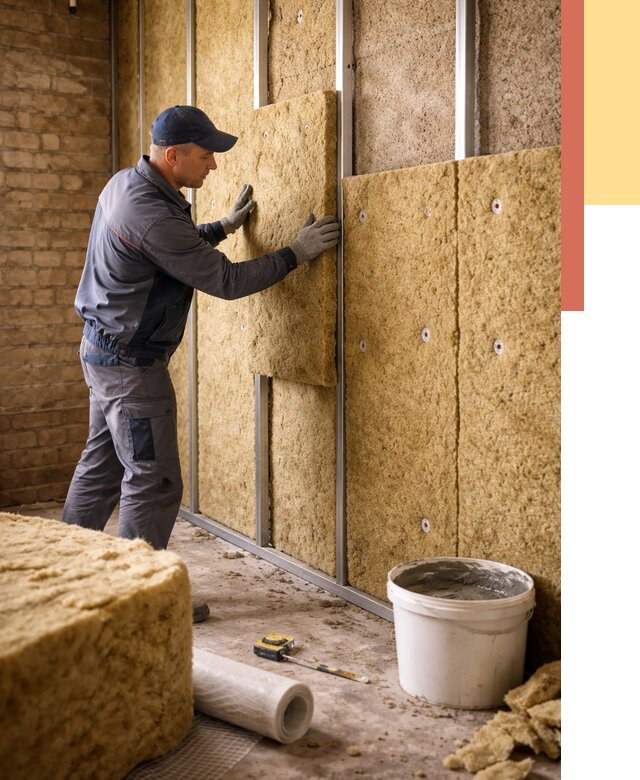 Утепление стен минватой в Шахтах от 1465 руб./м2 — недорого и быстро | ОТДЕЛОЧНИК-Шхт