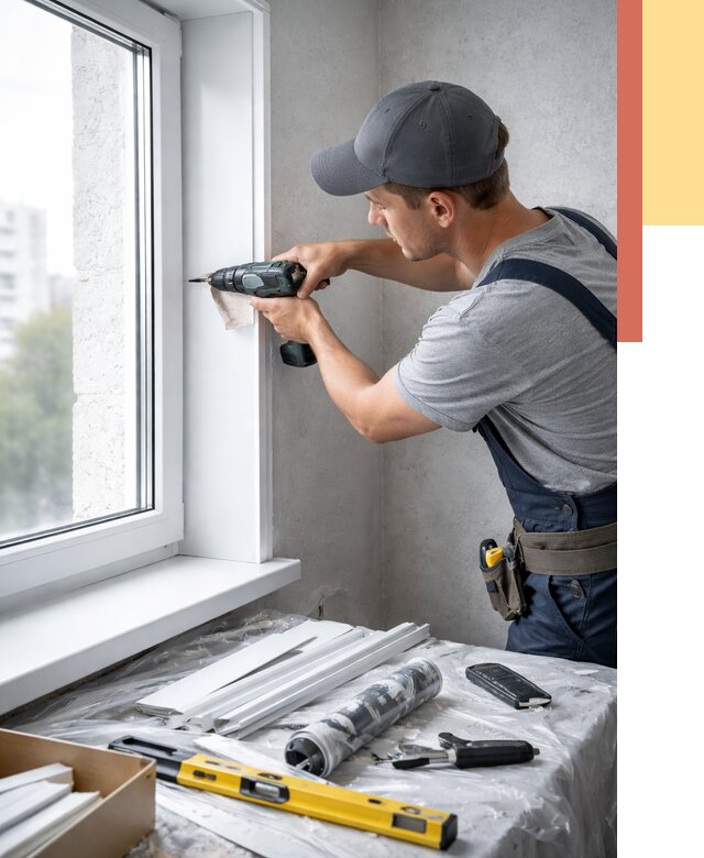 Установка пластиковых откосов в Шахтах от 2442 руб. | ОТДЕЛОЧНИК-Шхт монтаж, быстро и недорого