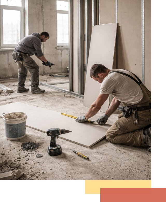 Кладка перегородок из ПГП под ключ в Шахтах