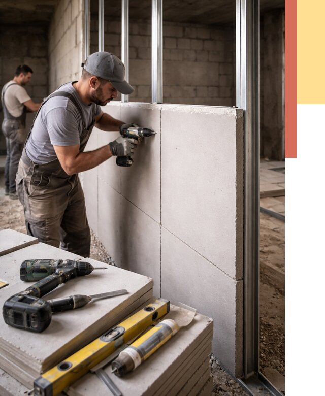 Кладка влагостойких перегородок ПГП в Шахтах от 1302 руб. под ключ | ОТДЕЛОЧНИК-Шхт