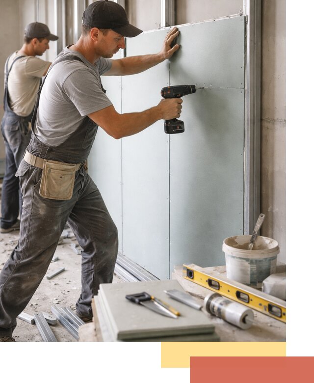 Кладка влагостойких перегородок ПГП в Шахтах