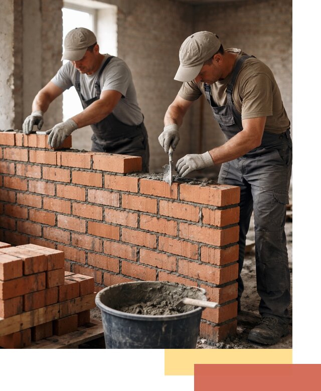 Кладка кирпичных перегородок под ключ в Шахтах