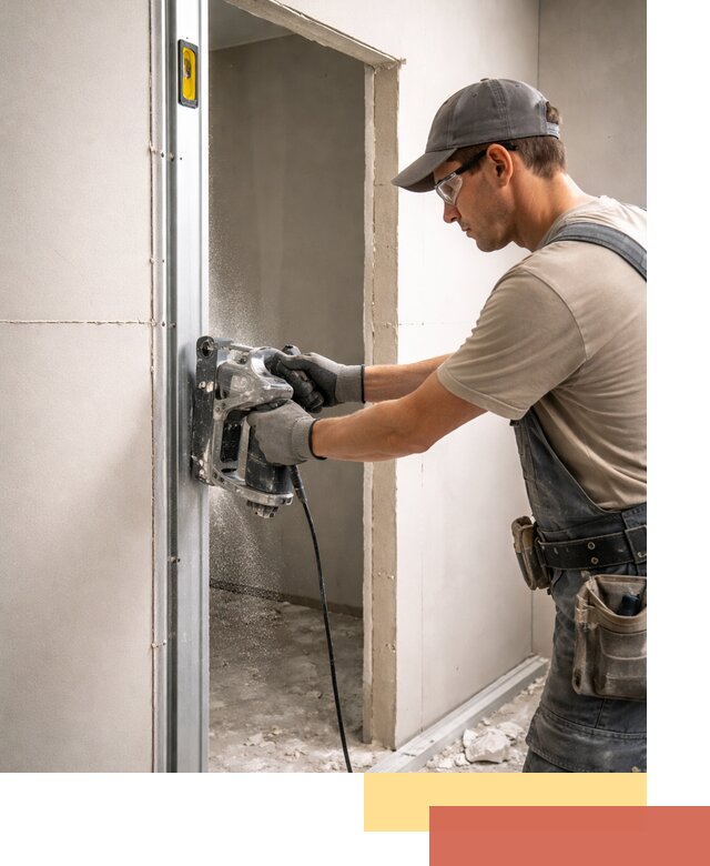 Устройство дверного проема в перегородке в Шахтах