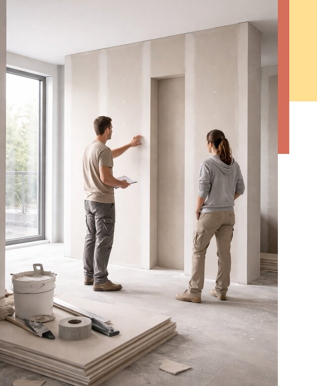 Зонирующая перегородка из гипсокартона в Шахтах от 3039 руб. под ключ | ОТДЕЛОЧНИК-Шхт