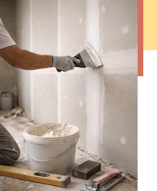 Шпаклевка перегородок из гипсокартона в Шахтах от 2713 руб. — услуги ОТДЕЛОЧНИК-Шхт