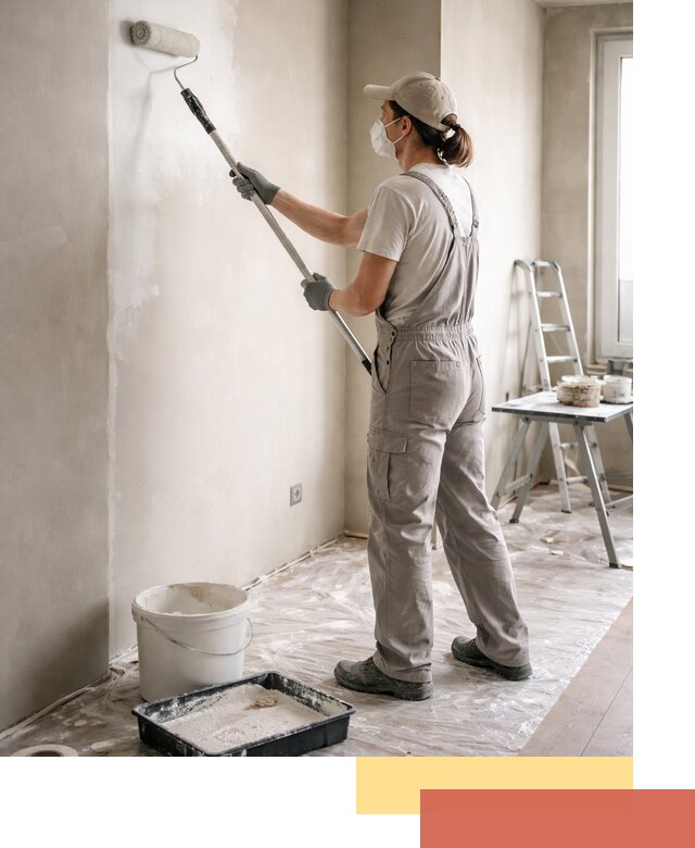 Покраска перегородок из гипсокартона в Шахтах качественно и недорого