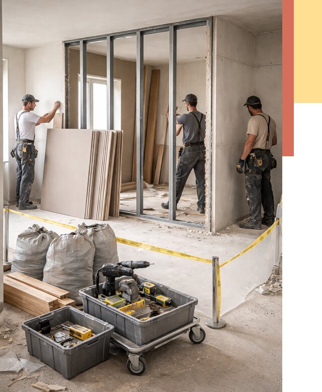 Перенос гипсокартонной перегородки в Шахтах под ключ от 4884 руб. | Демонтаж и монтаж – ОТДЕЛОЧНИК-Шхт