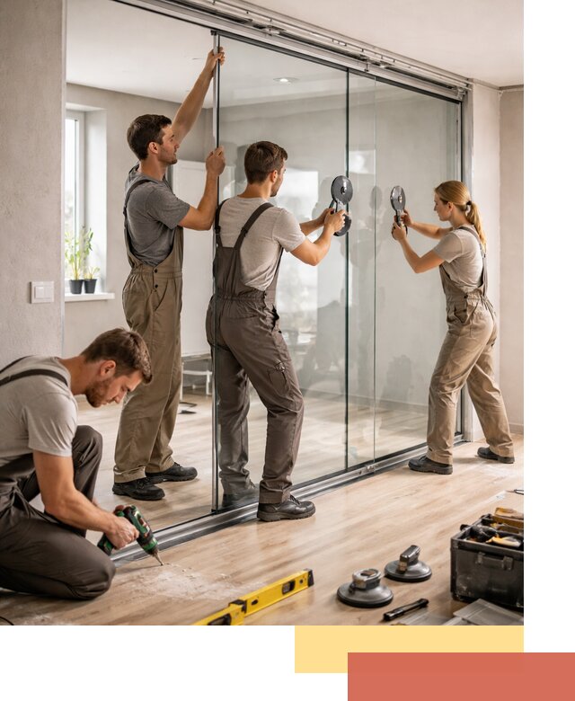 Изготовление стеклянных перегородок на заказ в Шахтах