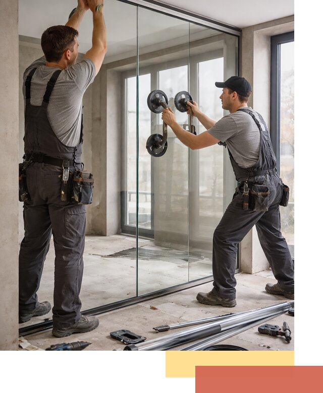 Цельностеклянные перегородки под ключ в Шахтах