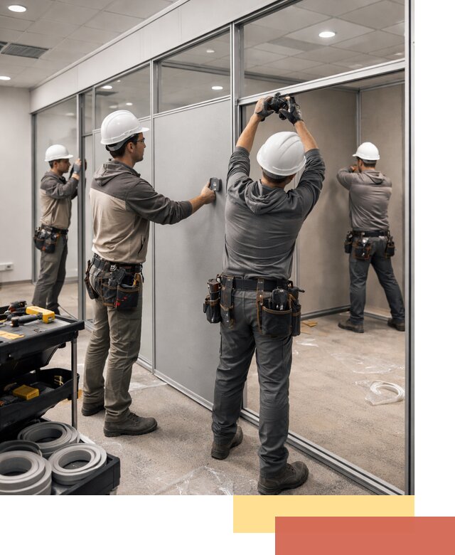 Мобильные офисные перегородки под ключ в Шахтах