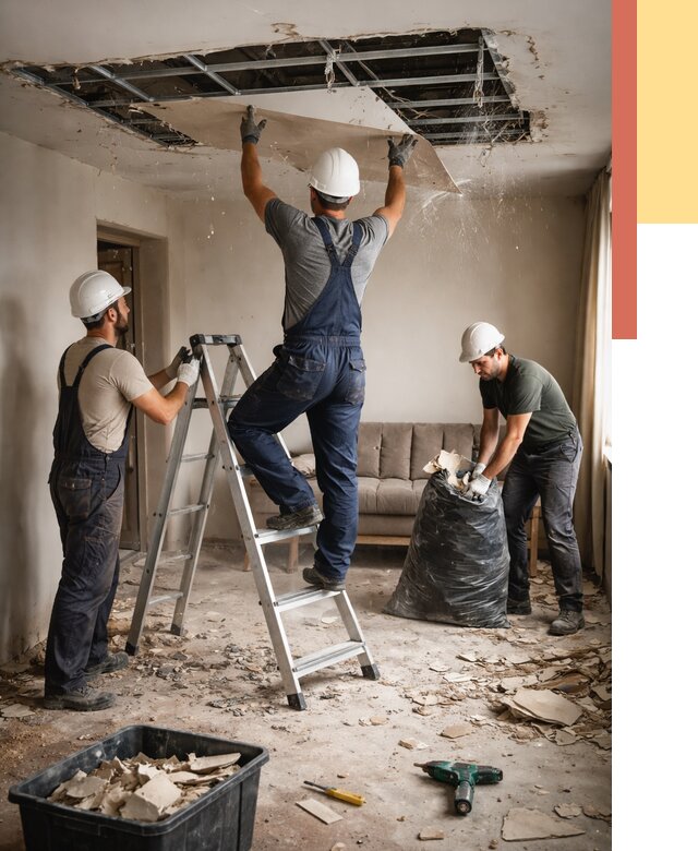 Демонтаж гипсокартонного потолка в Шахтах от 456 руб. за м2 — ОТДЕЛОЧНИК-Шхт